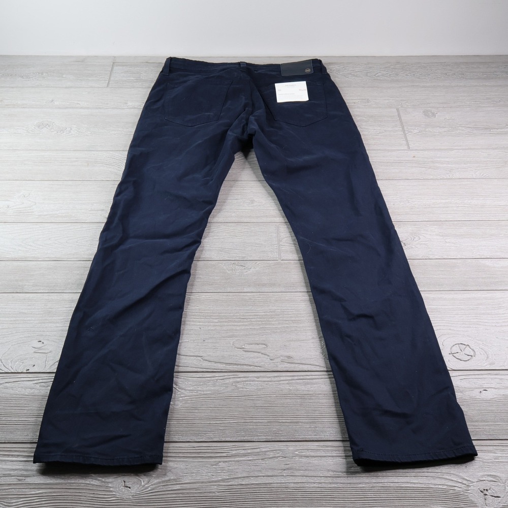 NWT AG Adriano Goldschmied Everett Slim Straight Pants 31x32 Navy - Picture 5 of 8